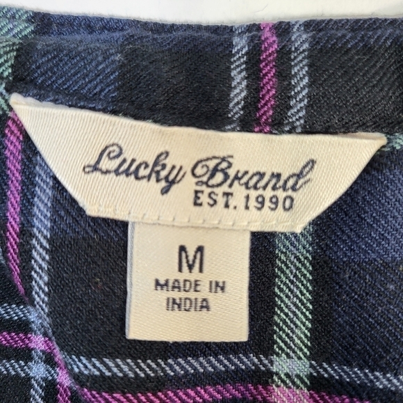 Lucky Brand Plaid Button Up Blouse - Picture 3 of 5